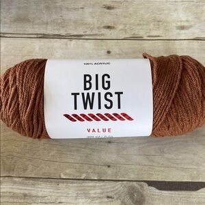 Big Twist Toffee Color Acrylic Yarn 6 Oz
